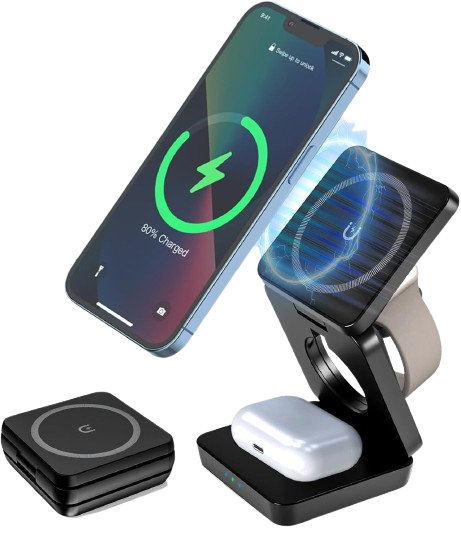 3 in 1 Foldable Wireless Charging Station