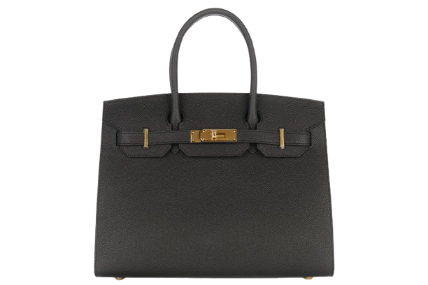 Hermès Birkin 30 Noir – Black Epsom Sellier Gold Hardware