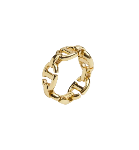 Dior CD Navy Ring Gold-Finish Metal