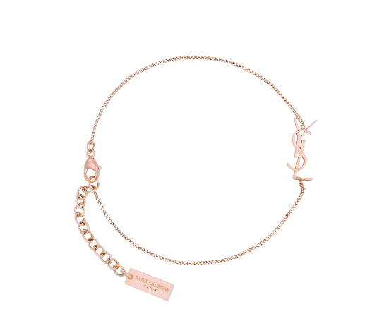 YSL CASSANDRE charm bracelet in metal ROSE GOLD