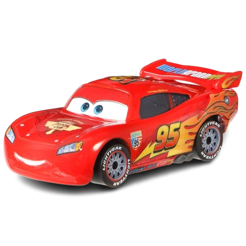 Disney Pixar Cars Diecast Car Lightning McQueen with Racing Wheels