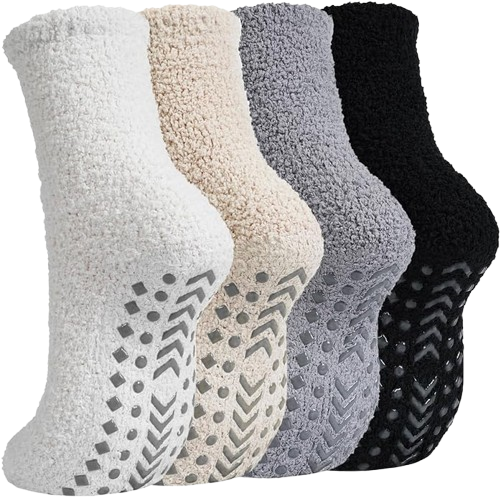 Caldodo Women's Fluffy Slipper Socks