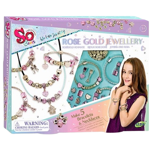So Beads Jewellery Making Kit Rose Gold Collection