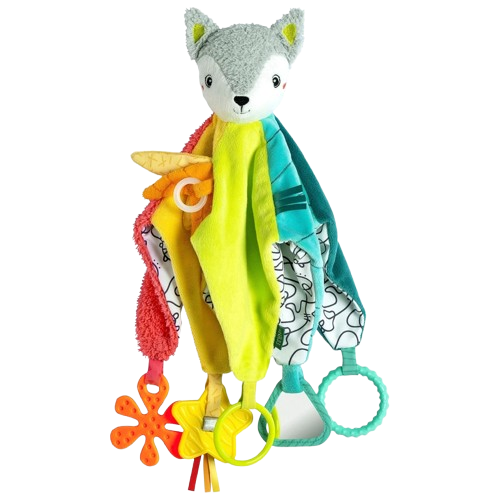 Fehn Toys Activity Teething Fox Comforter