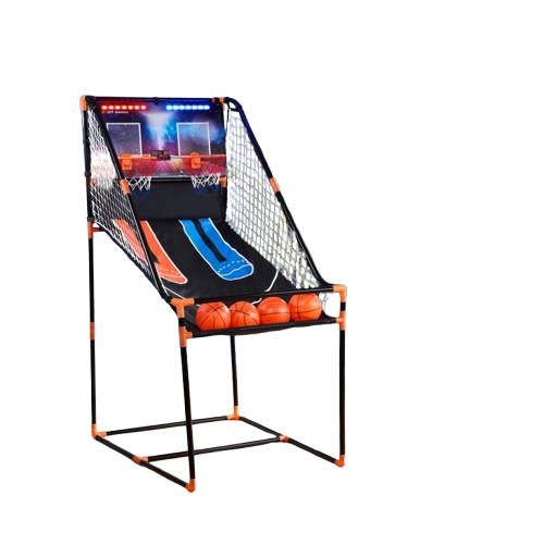 Double Shot Basketball Electronic Arcade Game with Timer