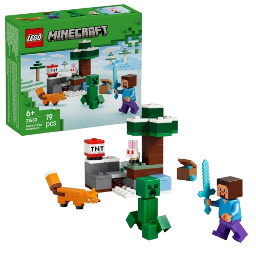 LEGO Minecraft 21583 Steve's Taiga Adventure Set