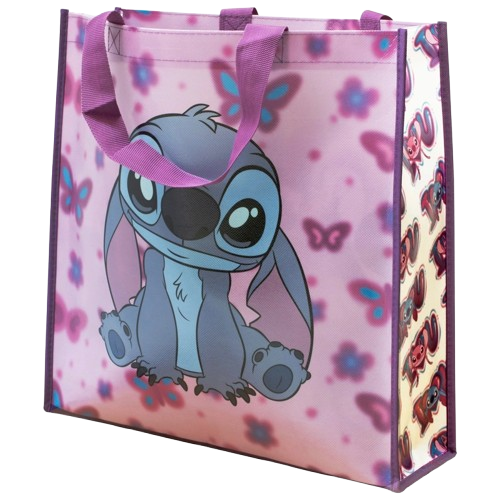 Disney Stitch Reusable Shopping Bag Pink