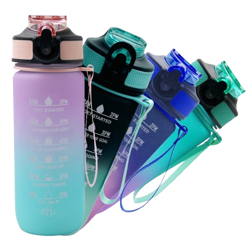 500ml Sports Water Bottle Rainbow Assortment