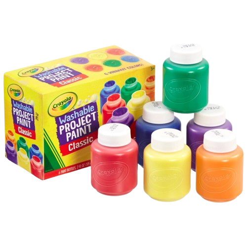 Crayola Washable Project Paint Classic Colours 6 Pack