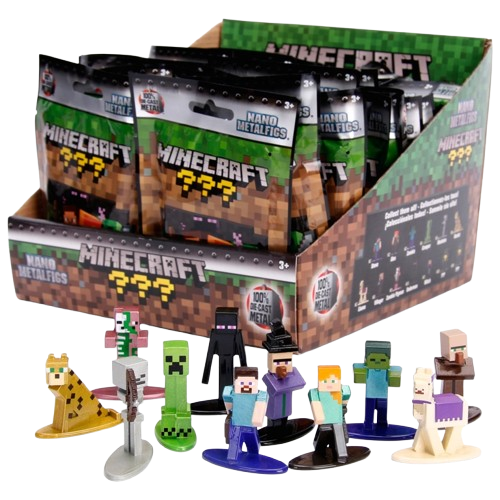 Minecraft Diecast Nano Figures 4cm Blind Pack Assortment