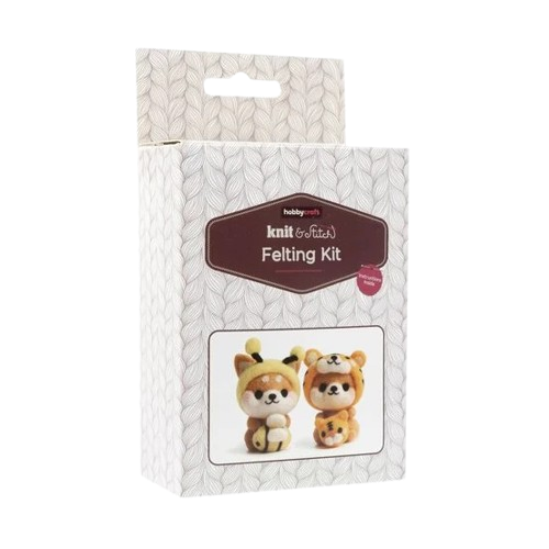 Bee and Tiger Felting Kit