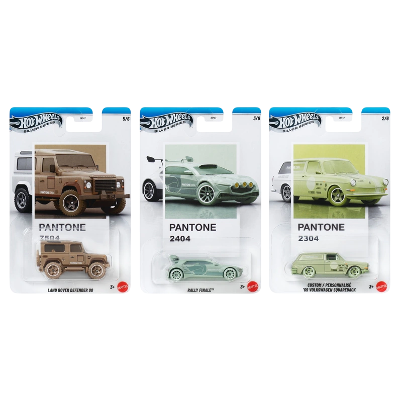 Hot Wheels Silver Series Diecast Cars Pantone 1:64 Scale Assortment