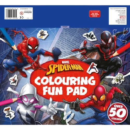 Marvel Spider-Man Colouring Pages and Stickers Pad Assortment