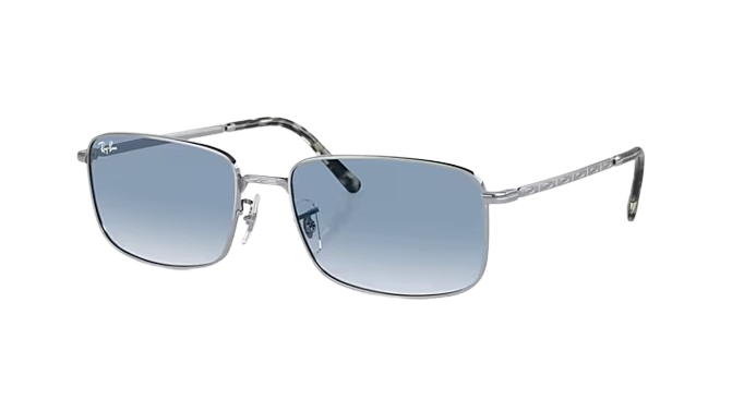Ray-Ban RB3717 Sunglasses - Polished Silver/Blue