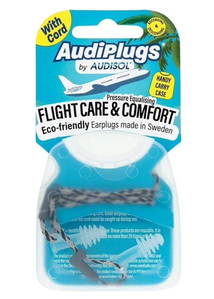 AudiPlugs Corded Flight Earplugs