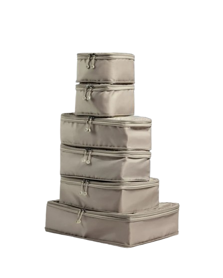 Antler Packing Cubes in Taupe - Set of 6