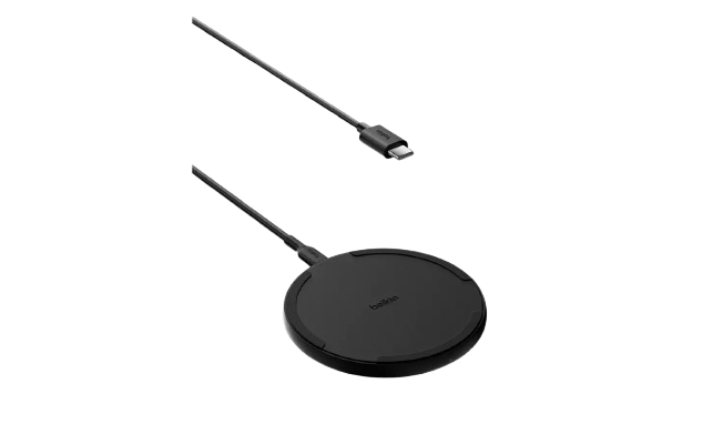 Belkin 15W Qi Wireless Charger Pad + USB-C Cable - Black