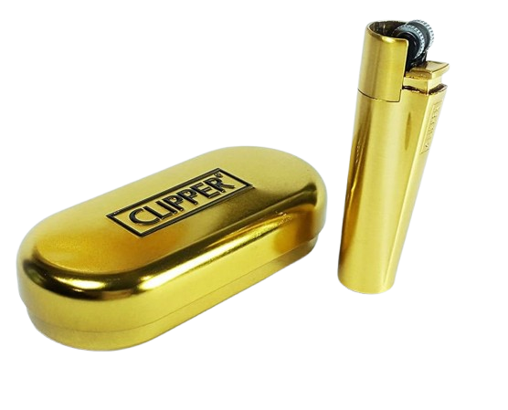 Clipper Metal Flint-Edition Lighter - Gold Matt