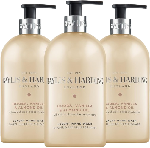 Baylis & Harding Jojoba, Vanilla & Almond Oil Hand Wash, 500 ml (Pack of 3)