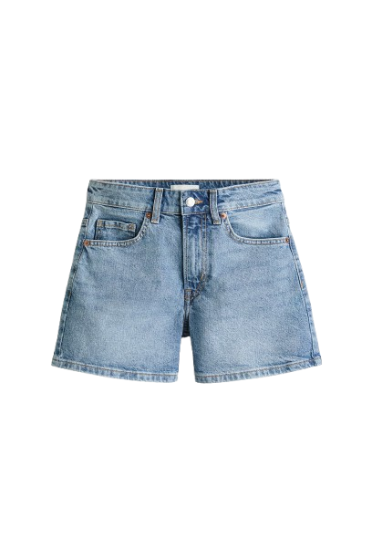 H&M Denim Shorts Light Blue Denim