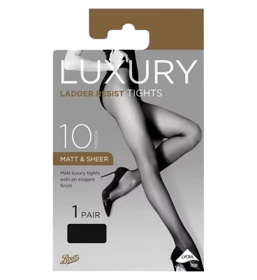 Boots 10 Denier Ladder Resist Tights Black