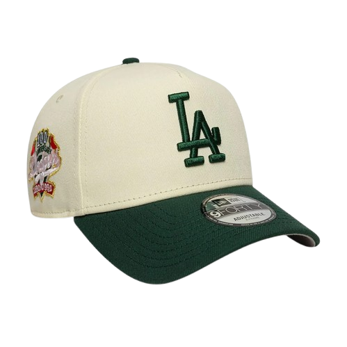 LA Dodgers Chrome White And Dark Green 9FORTY A-Frame Adjustable Cap