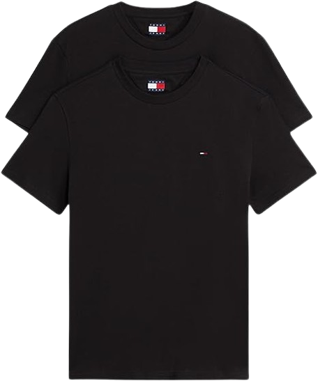 Tommy Jeans Men's 2 Pack Short Sleeve Cotton T-Shirts