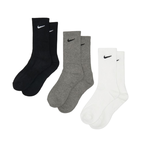 Nike Crew Socks 3 Pack in Multi