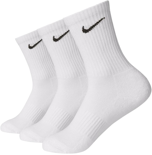 Nike White Crew Everyday Cushioned Crew Socks 3 Pack