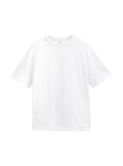 Tu White Relaxed Fit Dry Handle T-Shirt