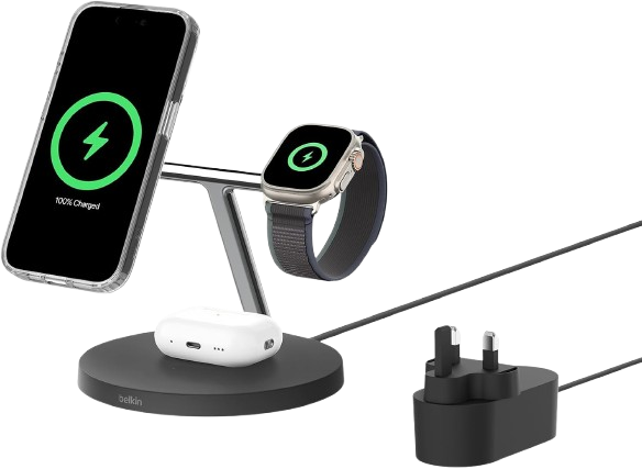Belkin BoostCharge 3-in-1 Qi2 charger
