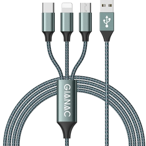 GIANAC 3 in 1 Multi Charger Cable