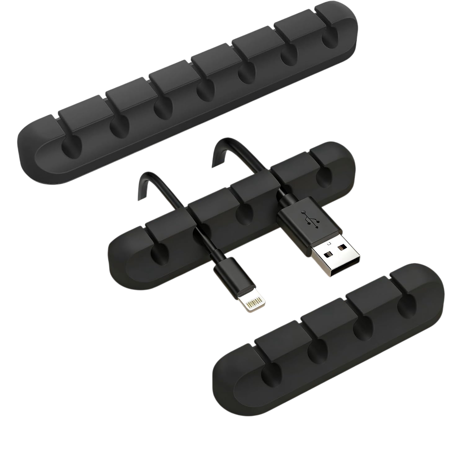 Cable Clips Organiser 3 Pack