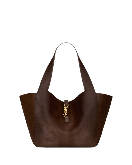 YSL LE 5 À 7 BEA in Pony Hair Leather MOKA