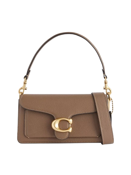 Coach Tabby 20 Leather Shoulder Bag - Dark Stone