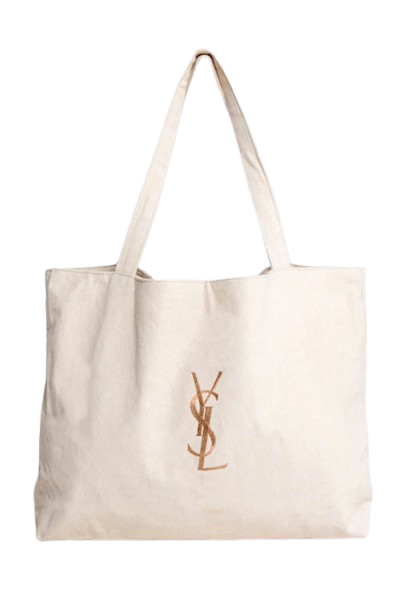 YSL Large Tote Bag - Cream