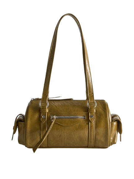 Primark Distressed Faux Leather Bowler Bag