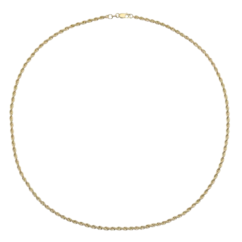 18ct Yellow Gold 18" Rope Chain