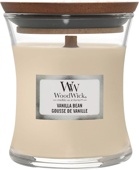 WoodWick Scented Candle with Crackling Wick - Vanilla Bean