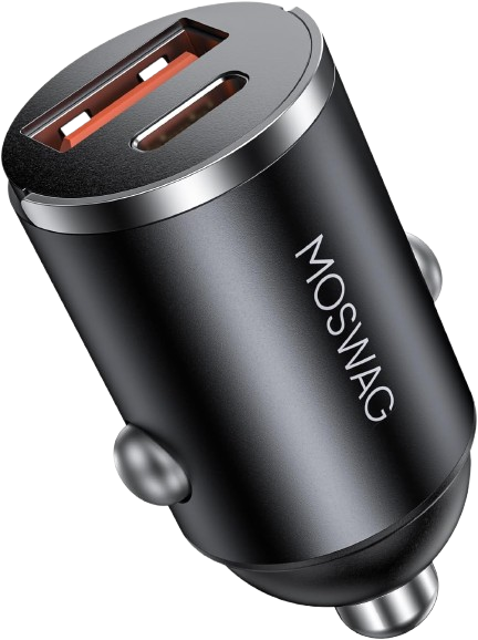 MOSWAG Mini Dual-Port Car Charger