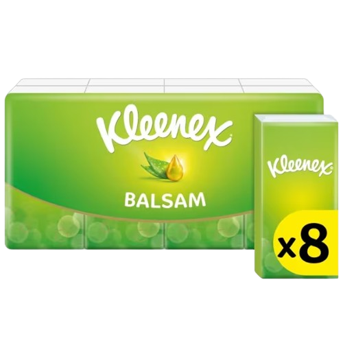 Kleenex Balsam Pocket Tissues x8