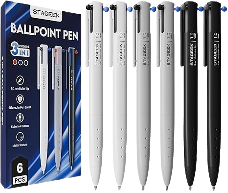 STAGEEK 6 PCS Multicolor Pen in One