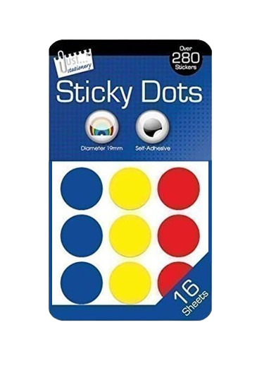 The Home Fusion Company Sticky Colour Round Dots