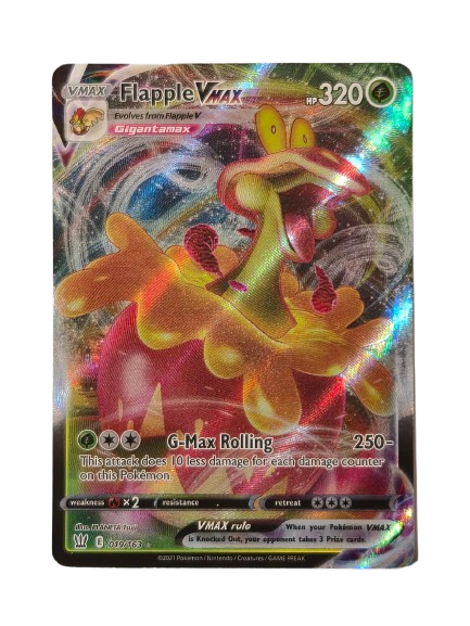 Flapple VMAX 019/163 VMAX Rare Holo – Battle Styles NM/M