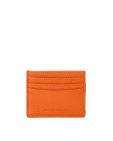 Oliver Bonas Lola Orange Zipped Card Holder