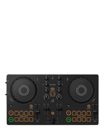 AlphaTheta DDJ-FLX2 2-Channel DJ Controller, Black