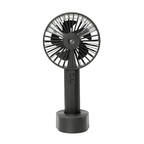 BeCool Rechargeable Mist Fan Black