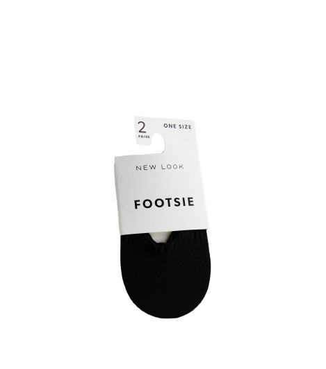 New Look 2 Pack Black Footsie Socks
