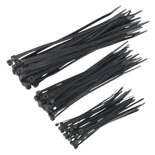 Sealey Cable Ties Assorted Black 75pc