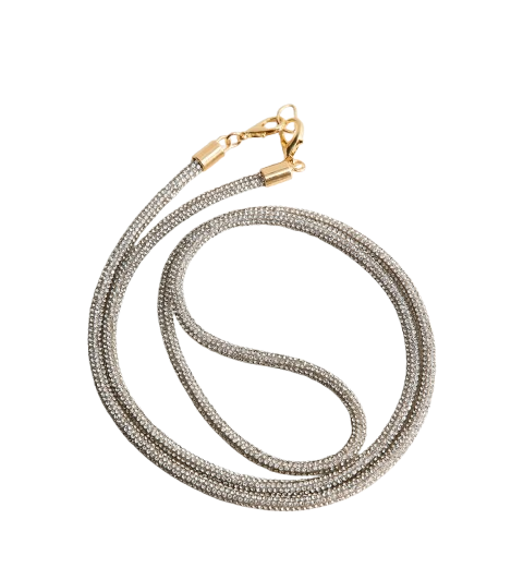 Gold Diamante Embellished Phone Strap